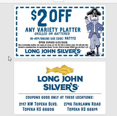LJS Parade Coupon Card